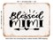 DECORATIVE METAL SIGN - Blessed Mimi - 2 - Vintage Rusty Look
